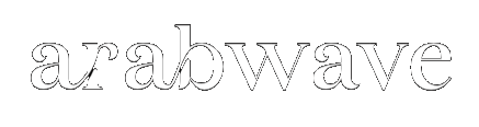 Text 'arabwave' in a stylized font on a white background